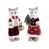 Set 2 figurine Vulpite Craciun cm 15 x 15 x 36 H