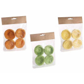 Set 12 decoratiuni cuib Paste Ø 6 cm