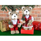 Set 2 figurine Craciun Ursuleti cm 13 x 11 x 25 H