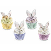 Set 4 decoratiuni Paste polirasina multicolora 7x10.5 cm