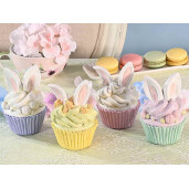 Set 4 decoratiuni Paste polirasina multicolora 7x10.5 cm