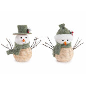 Set 2 figurine Oameni de Zapada textil multicolor cm 21 x 10,5 x 18 H