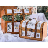 Set 2 cufere Winter Village 35x27.5x31 cm, 28x20x24 cm