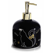 Set 2 dispensere ceramica cu sapun lichid Gardenia Ø 10,5 cm x 16 H,2 x 500 ml