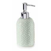 Set 3 dispensere sapun lichid ceramica gri Ø 7,5 cm x 18,5 H, 320 ml