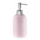 Set 3 dispensere sapun lichid ceramica gri Ø 7,5 cm x 18,5 H, 320 ml