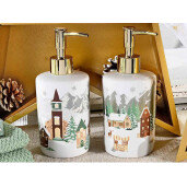 Set 2 dispensere sapun Peisaj Iarna 7.5x18 cm