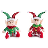Set 2 figurine Elfi textil 14x7x24 cm