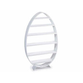 Raft decor Ou lemn alb 70 x 15 x 122,5 H