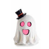 Set 2 figurine Halloween Fantoma teracota multicolora cu led Ø 13,5 cm x 21 H
