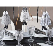 Decoratiune Halloween Fantoma textil multicolor cm 17 H
