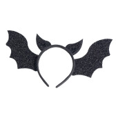 Cordeluta Halloween textil negru cm 33 x 18 H