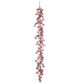 Ghirlanda Merisoare artificiale rosii 1.36 m
