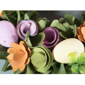 Coronita Paste decorata cu oua si flori 33 cm