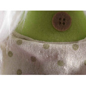 Set 2 figurine Gnomi textil multicolor 17x11x47 cm 
