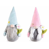 Set 2 figurine Gnomi textil multicolor 20x11x40 cm