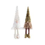 Set 2 figurine Gnomi textil multicolor 60 cm