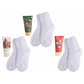 Set 3 creme picioare parfumate 3 perechi sosete cadou Craciun Winter cm 8,5x5,5x18 H, 60 ml