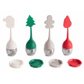 Set 4 infuzoare ceai, Craciun Ø 4 x 15 H
