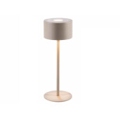 Veioza cu led fier maro taupe Ø 9 cm x 25 H