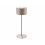 Veioza cu led fier maro taupe Ø 9 cm x 25 H