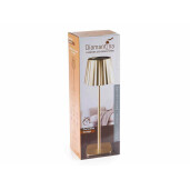 Veioza cu led fier auriu  Ø 11 cm x 37 H