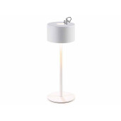 Veioza cu led fier alb Ø 9 cm x 25 H
