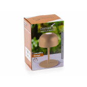 Veioza cu led fier maro negru Ø 9 cm x 15 H
