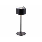 Veioza cu led fier negru Ø 9 cm x 25 H