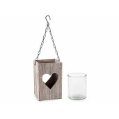 Set 3 felinare 15x15x49 cm, 12.5x12.5x42 cm, 10x10x38 cm