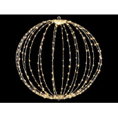 Sfera decorativa metal 360 leduri, 50 cm