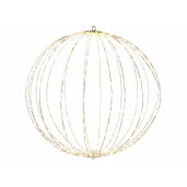 Sfera decorativa metal 360 leduri, 50 cm