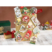 Set 12 magneti Craciun 7.5x7.5 cm, 5x10 cm
