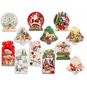 Set 12 magneti Craciun 7.5x7.5 cm, 5x10 cm