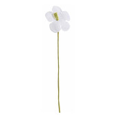 Set 20 flori artificiale albe galbene 3.5x13.5 cm