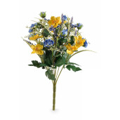 Buchet flori artificiale Narcise, Lavanda, Peonia 44 cm