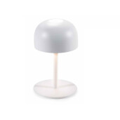 Veioza cu led fier alb Ø 9 cm x 15 H