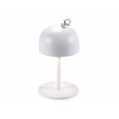 Veioza cu led fier alb Ø 9 cm x 15 H