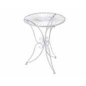 Masa fier alb patinat 44x54 cm