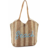 Geanta plaja maro albastra Beach cm 48x18x64 H