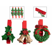Set 8 ornamente brad Craciun cm 3 x 4,5 H