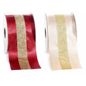 Set 4 panglici Christmas textil 70 mm x 10 m