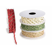 Set 4 role panglica textil multicolor 5 mm x 10 m