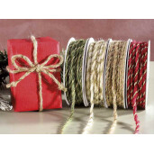 Set 4 role panglica textil multicolor 5 mm x 10 m