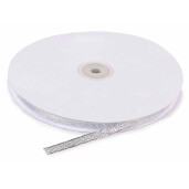 Panglica textil argintiu mm 7 x 100 m