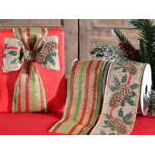 Set 4 panglici Craciun Kinky 63 mm x 10 m