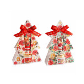 Set cadouri Craciun 2 creme picioare 2 creme maini 13.5x5x21 cm