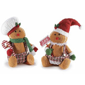 Set 2 figurine Turta Dulce textil multicolor 26x17x32 cm