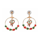 Set 2 perechi cercei model Craciun cm 4,5 H