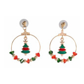 Set 2 perechi cercei model Craciun cm 4,5 H